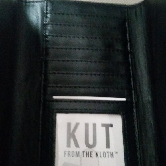 KUT Kut from the kloth black and white striped wallet - Picture 4 of 4